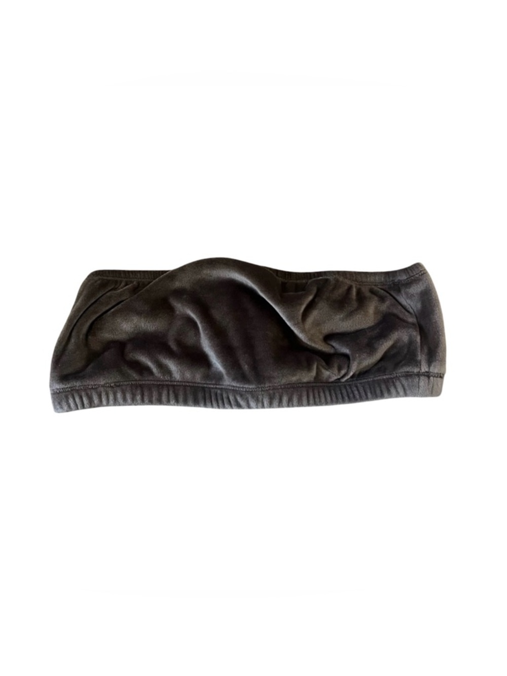 New! NWT SKIMS Brown Strapless Velour Bandeau Crop Top - Picture 5 of 5